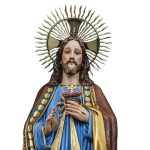 彩绘木雕-耶稣圣心（Sacred Heart of Jesus）-多尺寸 - 图片 2