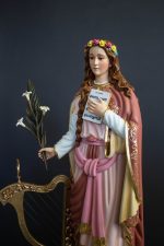 彩绘木雕-圣则济利亚（Saint Cecilia）-多尺寸 - 图片 2