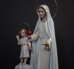彩绘木雕-圣母圣心与圣婴耶稣（Sacred Heart of Mary with
  Baby Jesus）-多尺寸 - 图片 2