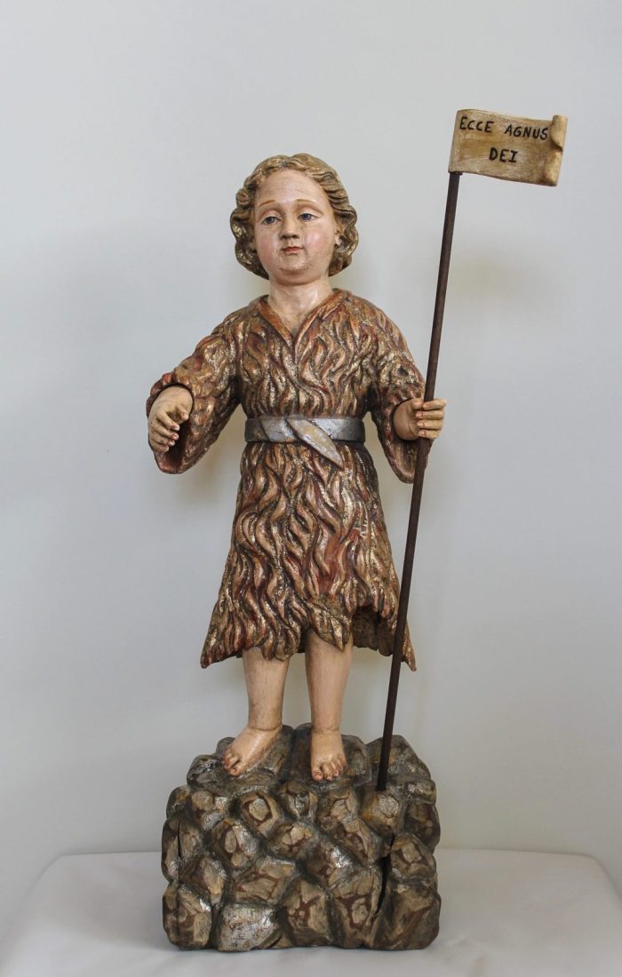 彩绘木雕-圣若翰洗者（St. John the Baptist）-多尺寸 - 图片 4