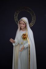 彩绘木雕-圣母圣心（Sacred Heart of Mary）-多尺寸 - 图片 2