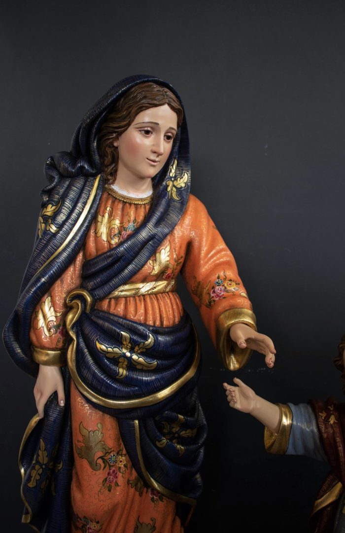 彩绘木雕-圣家（Holy Family）-多尺寸 - 图片 4