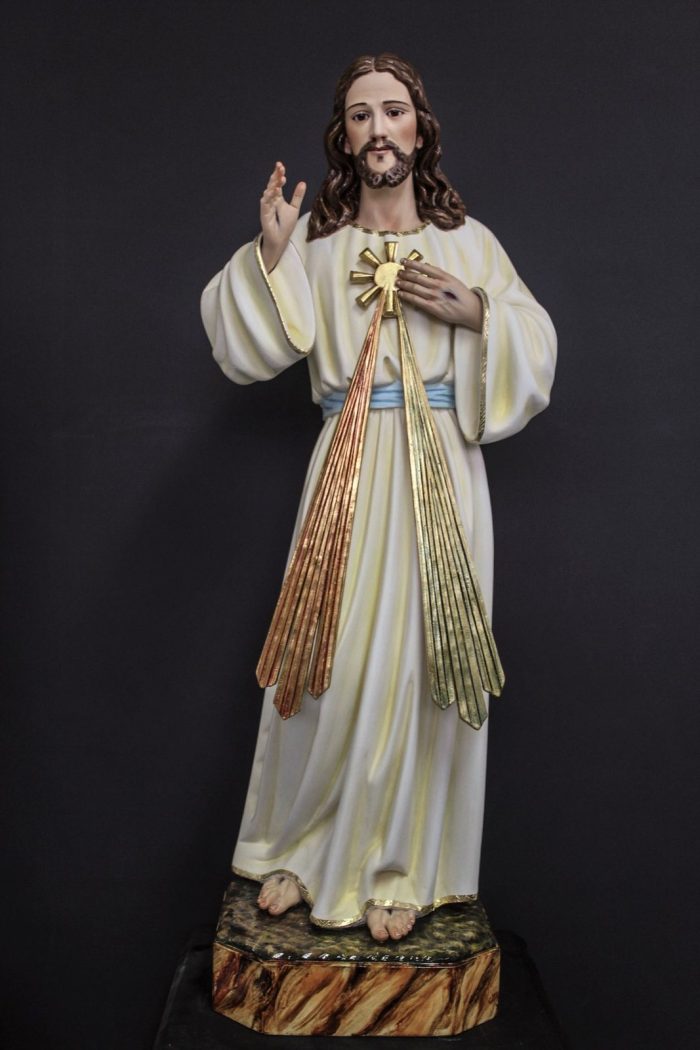 彩绘木雕-基督·慈悲的（Christ the Merciful）-多尺寸 - 图片 3