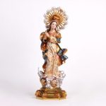 彩绘木雕-圣母无染原罪（Our Lady of the Conception）-多尺寸 - 图片 2