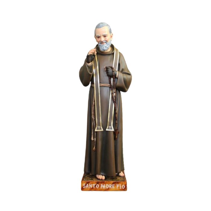 彩绘木雕-神父·庇护（Father Pius）-多尺寸