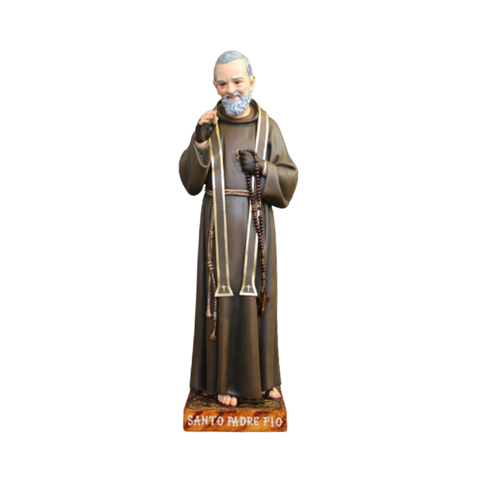IC02STP562 彩绘木雕-神父·庇护(Father Pius)-多尺寸 - 图片 1