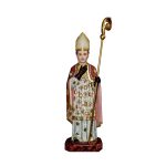彩绘木雕-圣勃拉削（St. Blaise）-多尺寸