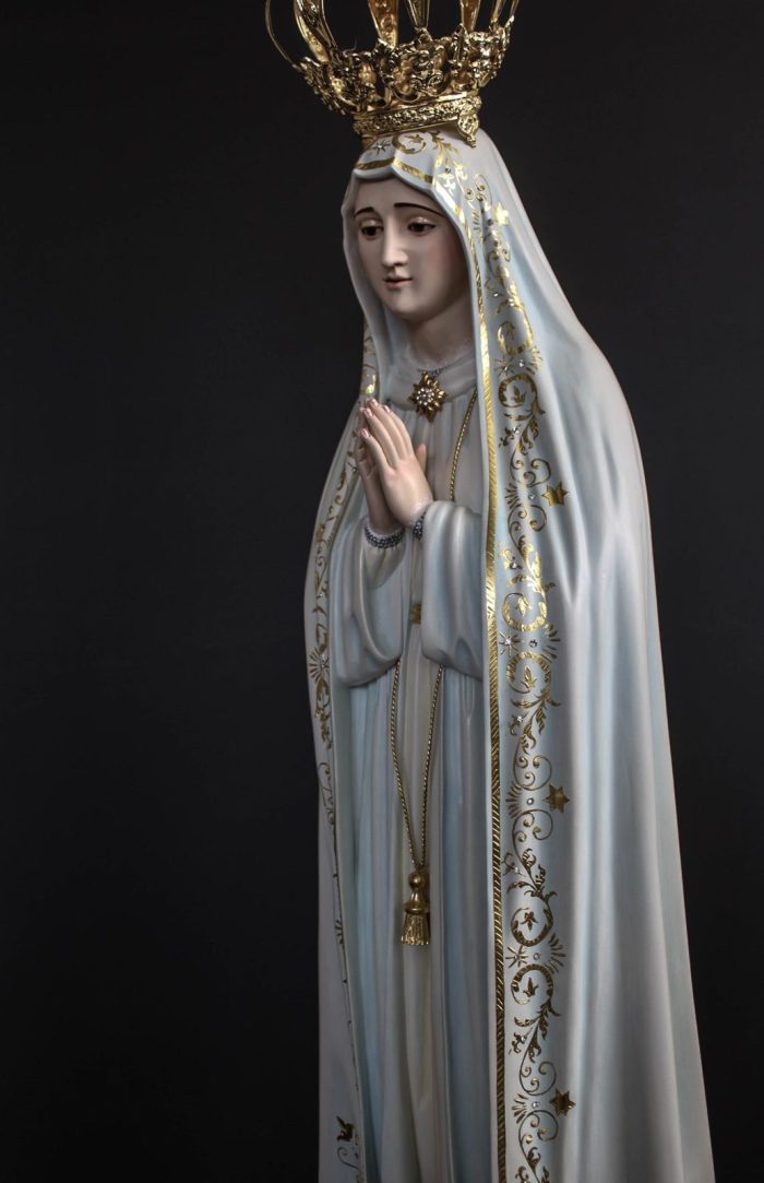 彩绘木雕-法蒂玛圣母（Our Lady of Fatima）-多尺寸 - 图片 3