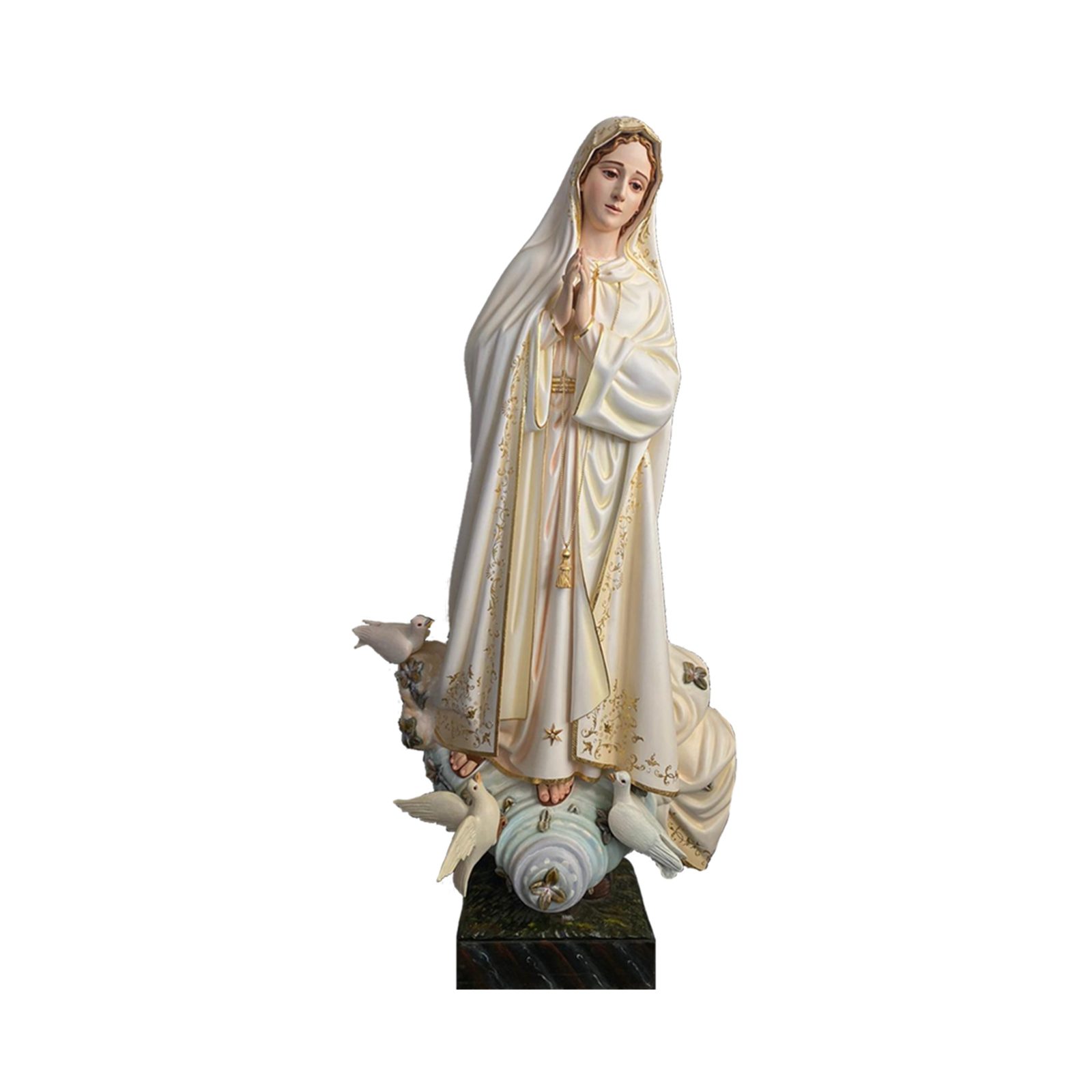 IC02STP015 彩绘木雕-蓬塔法蒂玛圣母(Our Lady of Fatima of Ponta)-多尺寸 - 图片 1