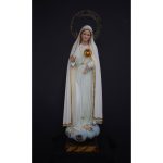 彩绘木雕-玛利亚圣心（Sacred Heart of Mary）-多尺寸