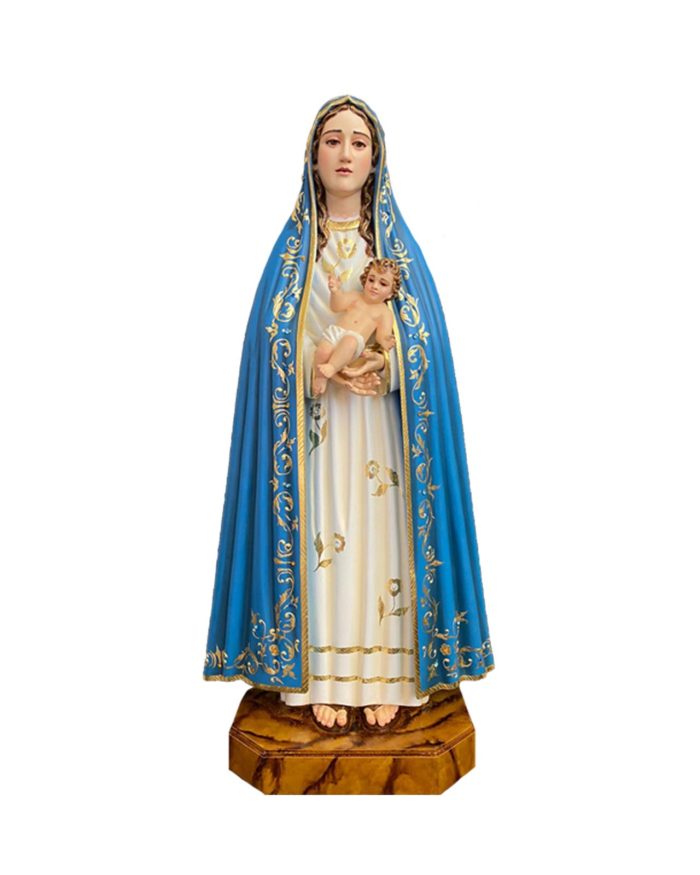 彩绘木雕-拉帕圣母（Our Lady of Lapa）-多尺寸 - 图片 3