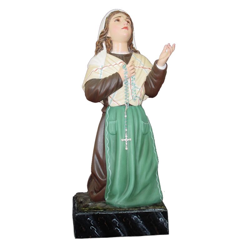 IC02STP157 彩绘木雕-圣·伯尔纳德(Saint Bernadette)-多尺寸 - 图片 1