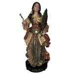 彩绘木雕-圣·阿波罗尼亚（Saint Apollonia）-多尺寸