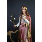 彩绘木雕-圣则济利亚（Saint Cecilia）-多尺寸