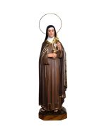 彩绘木雕-圣嘉勒（Saint Clare）-多尺寸 - 图片 2