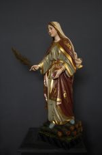 彩绘木雕-圣露济亚（Saint Lucy）-多尺寸 - 图片 2