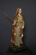 彩绘木雕-圣露济亚（Saint Lucy）-多尺寸 - 图片 3
