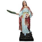 彩绘木雕-圣露济亚（Saint Lucy）-多尺寸