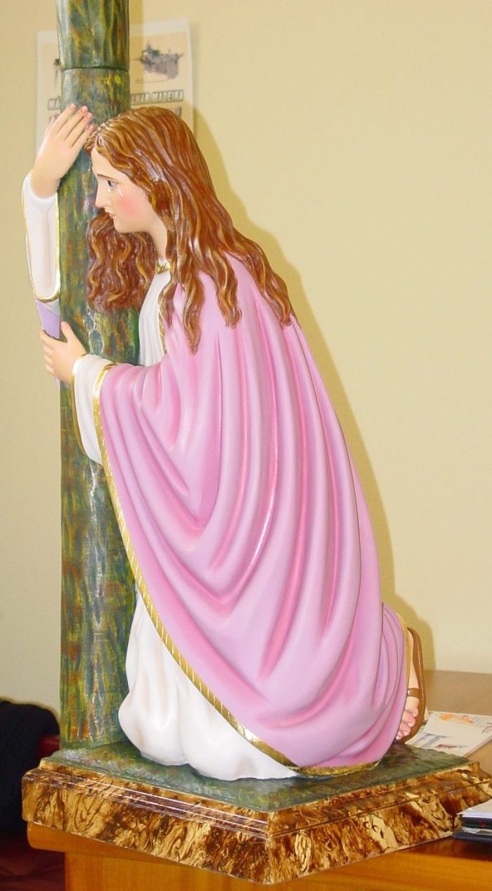 彩绘木雕-圣玛达肋纳（Saint Magdalene）-多尺寸 - 图片 2