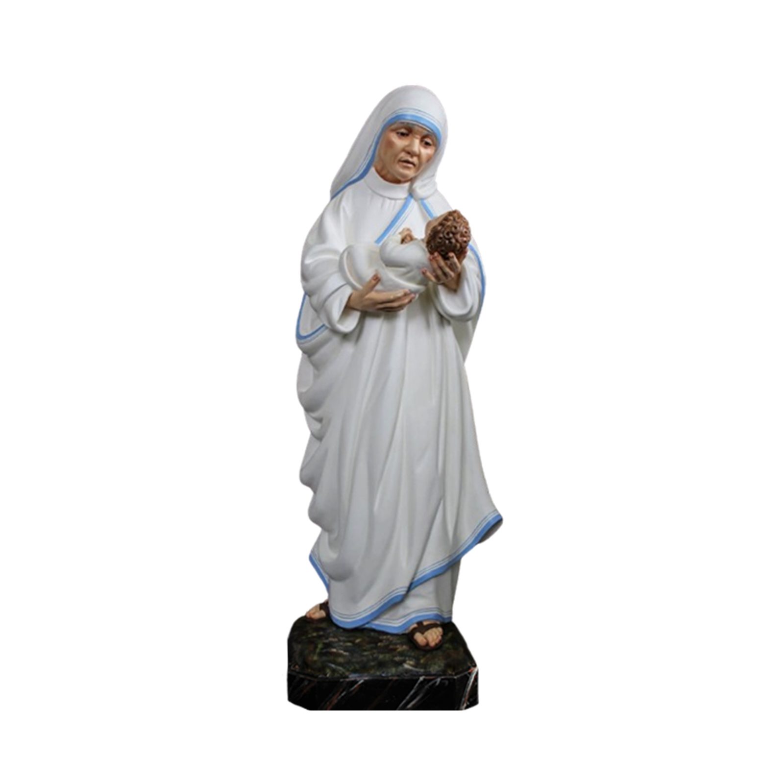 IC02STP299 彩绘木雕-加尔各答圣德兰修女(Mother Teresa of Calcutta)-多尺寸 - 图片 1