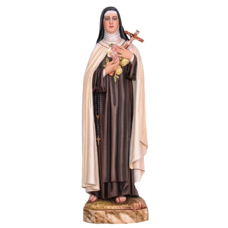 IC02STP301 彩绘木雕-圣女小德兰(Saint Therese)-多尺寸 - 图片 1
