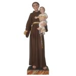 彩绘木雕-圣安多尼（St. Anthony）-多尺寸