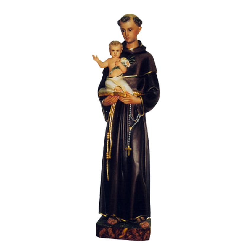 IC02STP322 彩绘木雕-圣安多尼(St. Anthony)-多尺寸 - 图片 1
