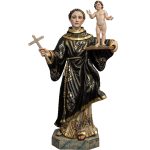 彩绘木雕-圣安多尼（St. Anthony）-多尺寸