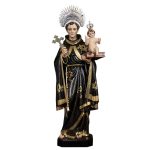 彩绘木雕-圣安多尼（St. Anthony）-多尺寸