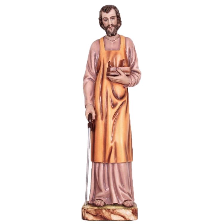 IC02STP441 彩绘木雕-木匠圣若瑟(St. Joseph the Carpenter)-多尺寸 - 图片 1
