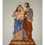 彩绘木雕-圣家（Holy Family）-多尺寸