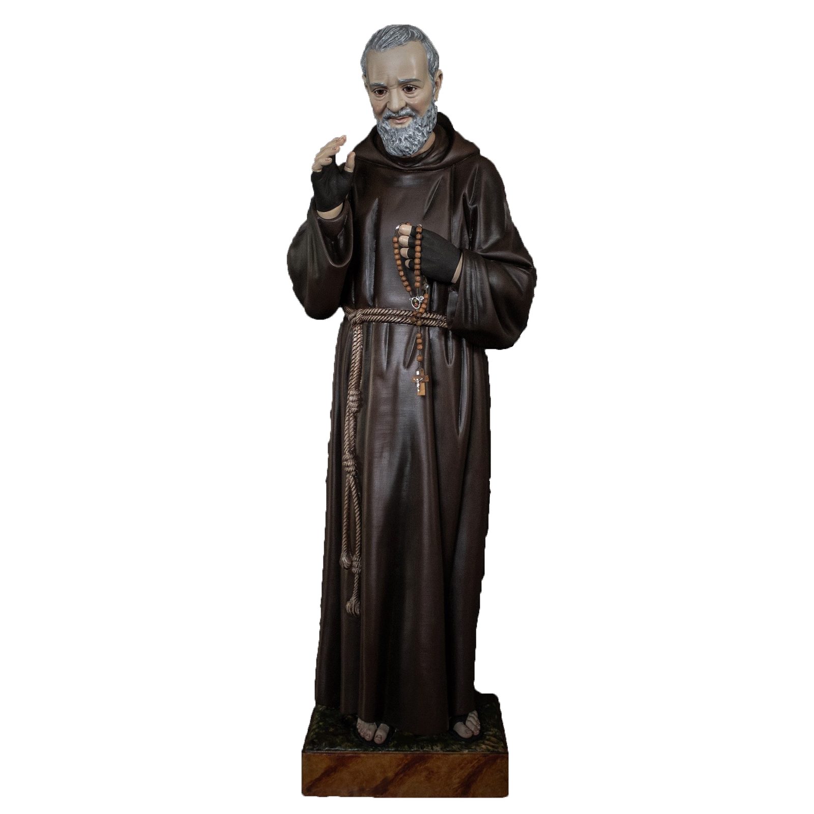IC02STP561 彩绘木雕-神父·庇护(Father Pius)-多尺寸 - 图片 1