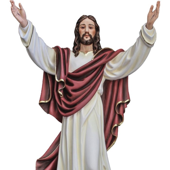 彩绘木雕-复活基督（Resurrected Christ）-多尺寸 - 图片 3