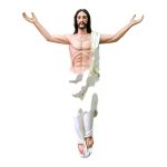彩绘木雕-复活基督（Resurrected Christ）-多尺寸 - 图片 2