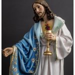 彩绘木雕-耶稣圣心（Sacred Heart of Jesus）-多尺寸
