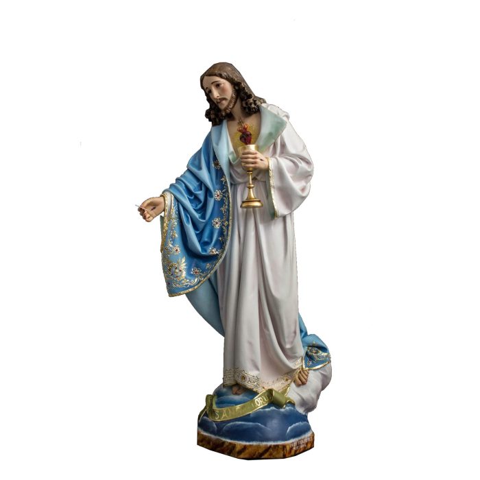 彩绘木雕-耶稣圣心（Sacred Heart of Jesus）-多尺寸 - 图片 2