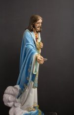 彩绘木雕-耶稣圣心（Sacred Heart of Jesus）-多尺寸 - 图片 3