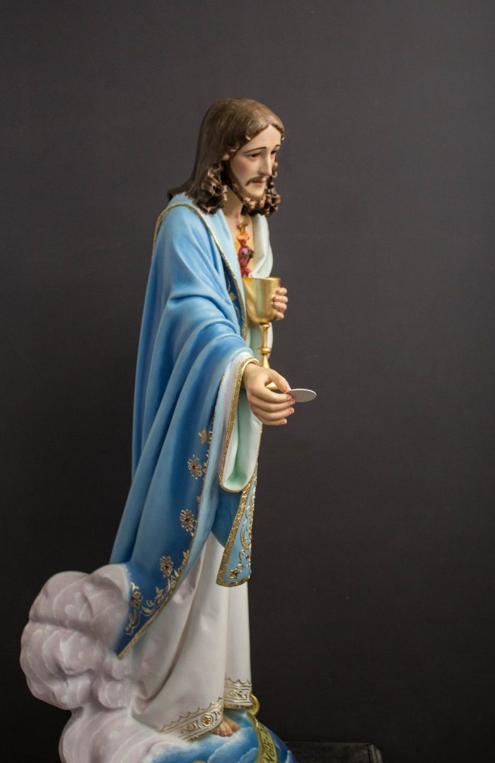 彩绘木雕-耶稣圣心（Sacred Heart of Jesus）-多尺寸 - 图片 3