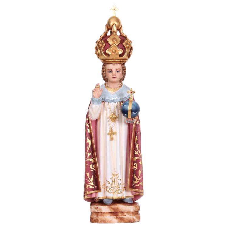 IC02STP689 彩绘木雕-布拉格圣婴(Infant Jesus of Prague)-多尺寸 - 图片 1