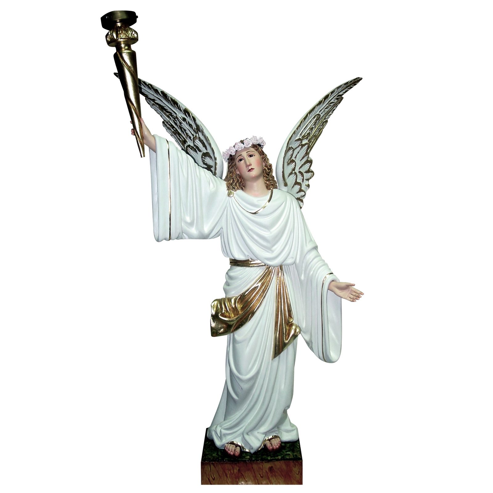 IC02STP755 彩绘木雕-现代六翼天使(Modern Seraphim Angel)-多尺寸 - 图片 1