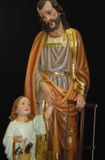 彩绘木雕-木匠圣若瑟（St. Joseph the Carpenter）-多尺寸 - 图片 2