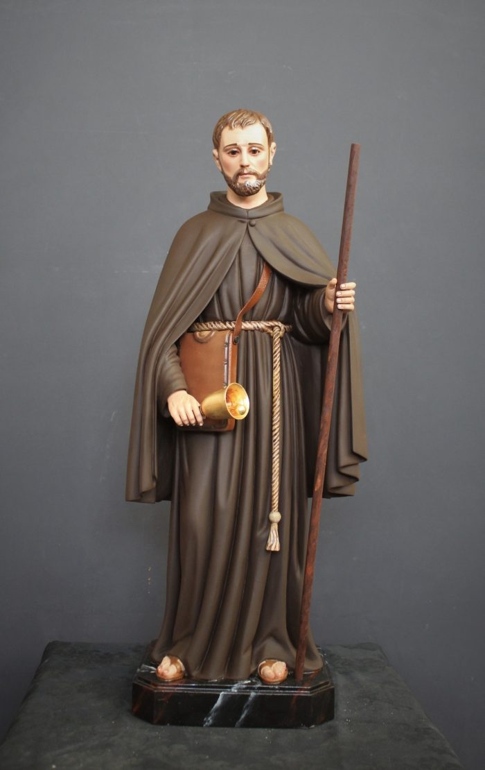 彩绘木雕-圣伯多禄·德·贝坦库尔（St. Peter of Betancur）-多尺寸 - 图片 2