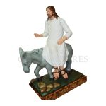 彩绘木雕-基督荣进耶路撒冷（Entry of Christ into Jerusalem）-多尺寸 - 图片 2