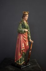 彩绘木雕-圣·亚历山大的加大利纳（St. Catherine of Alexandria）-多尺寸 - 图片 3
