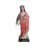 彩绘木雕-圣多萝西娅（Saint Dorothea）-多尺寸