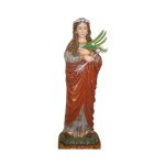 彩绘木雕-圣斐洛梅娜（Saint Philomena）-多尺寸