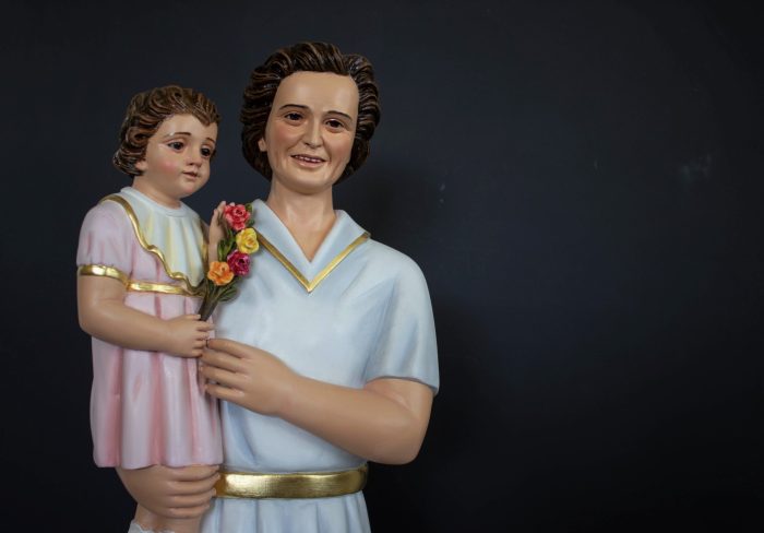 彩绘木雕-圣吉安娜·贝雷塔·莫拉（Saint Gianna Beretta Molla）-多尺寸 - 图片 2