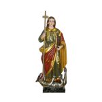 彩绘木雕-圣海伦娜（Saint Helena）-多尺寸