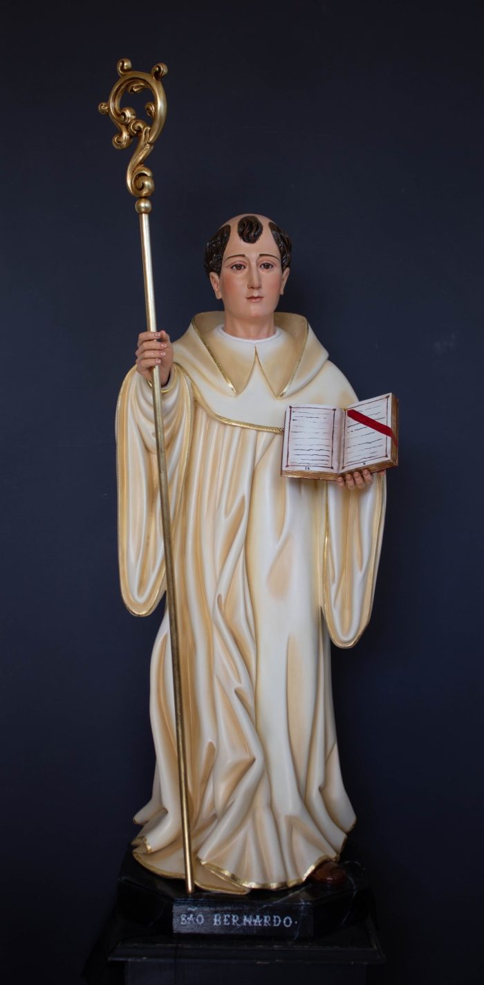 彩绘木雕-圣伯尔纳铎（St. Bernard）-多尺寸 - 图片 3