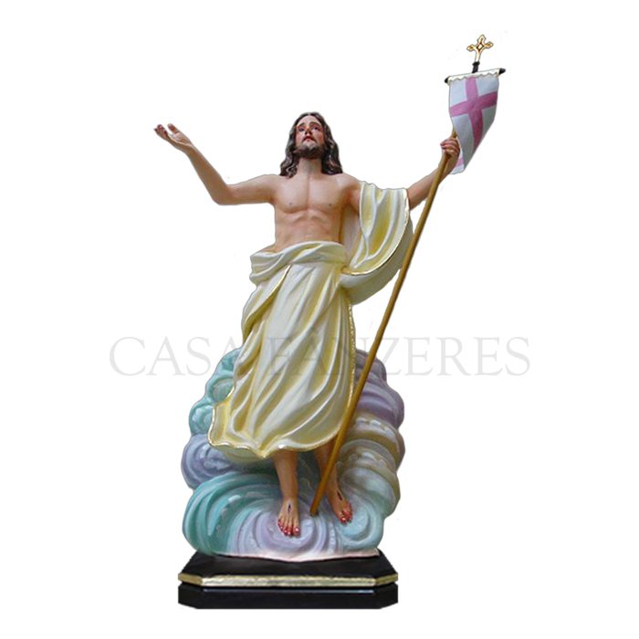 彩绘木雕-复活基督（Resurrected Christ）-多尺寸 - 图片 2